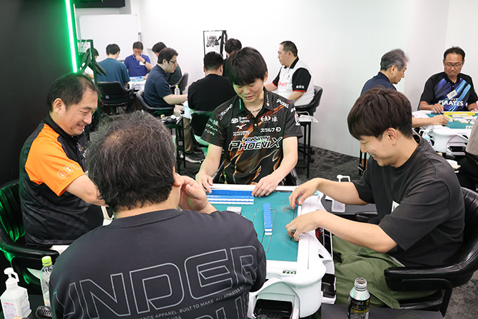 第４回 企業対抗麻雀プロアマ交流戦（2025）渋川難波・石橋伸洋・日向藍子・竹内元太・朝倉康心